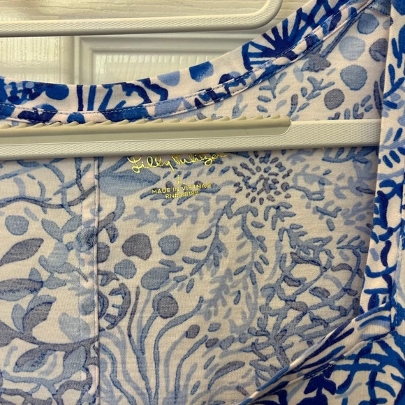 ! Lilly Pulitzer Haydn Shirt Dress Calla Lilly Pink High Tides Good Vibes - Picture 5 of 5